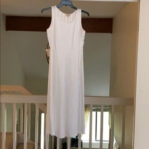 White 100% Linen Dress Size Medium
